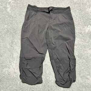 PrAna Jasmine Knicker 3/4 Capri Pants Gray Style #W4JASK113 Womens Size 10